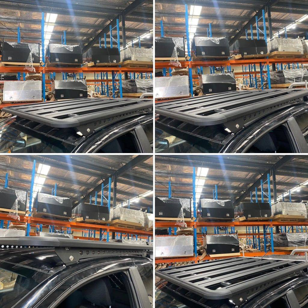 Aluminium Roof Cage for 100 Series Land Cruiser 220 x 142cm Storage Utility Overland Basket Rack Flat Slim Line Frame Modular Low Profile Tray Toyota 105