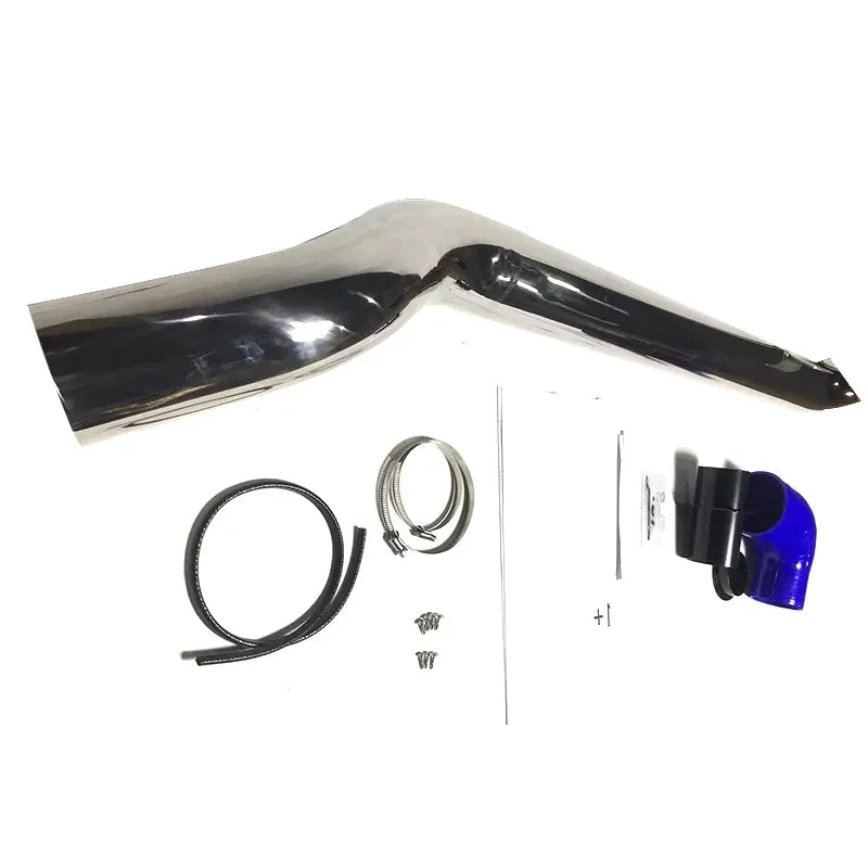 Silver Stainless Steel Snorkel For ISUZU D-MAX 2012+ Raised Air Intake DMAX 4x4 Bare Metal Finish