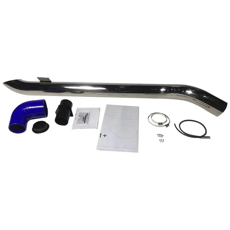 Silver Stainless Steel Snorkel For ISUZU D-MAX 2012+ Raised Air Intake DMAX 4x4 Bare Metal Finish