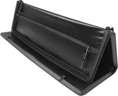 BLACK TRI-FOLD SOFT TONNEAU TRUCK BED COVER for ISUZU D-MAX Mk2 (2012-2024) DMAX