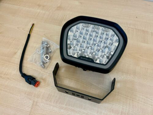 SUPALUX 170w 9 inch LED Driving Light with White & Amber DRL Spotlight Flood 4x4