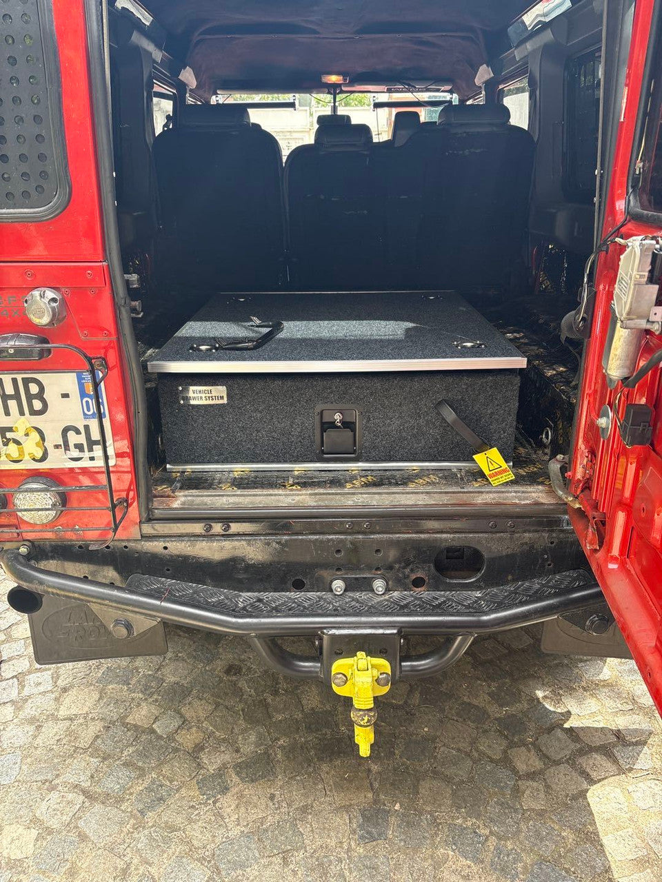 Land Rover Defender 110 Storage Drawer - 900x795mm Boot Build System 4x4 Overland Single Sliding Top