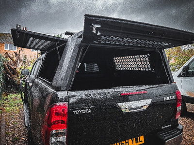 NEW! Aluminium “RAID” Canopy for Toyota Hilux 2016+ Double Cab Metal Black Apex4WD Cover
