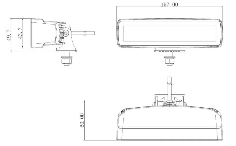 SUPALUX 6 inch 42w LED Work Mini Light Bar Spot 12v (0642/3029) - 4x4 Off Road