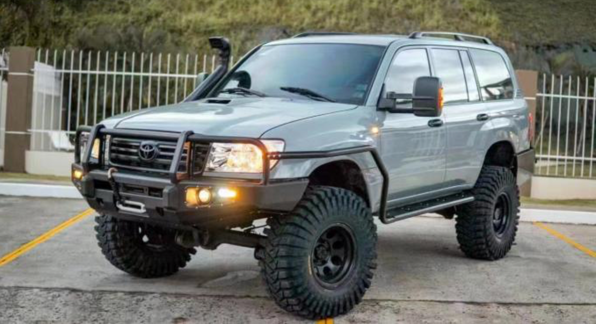 Side Steps & Brush Bars for TOYOTA LAND CRUISER 100 Series (1998-2007) Steel Metal for Winch Bumper Off Road 4x4 Bullbar Oz Style