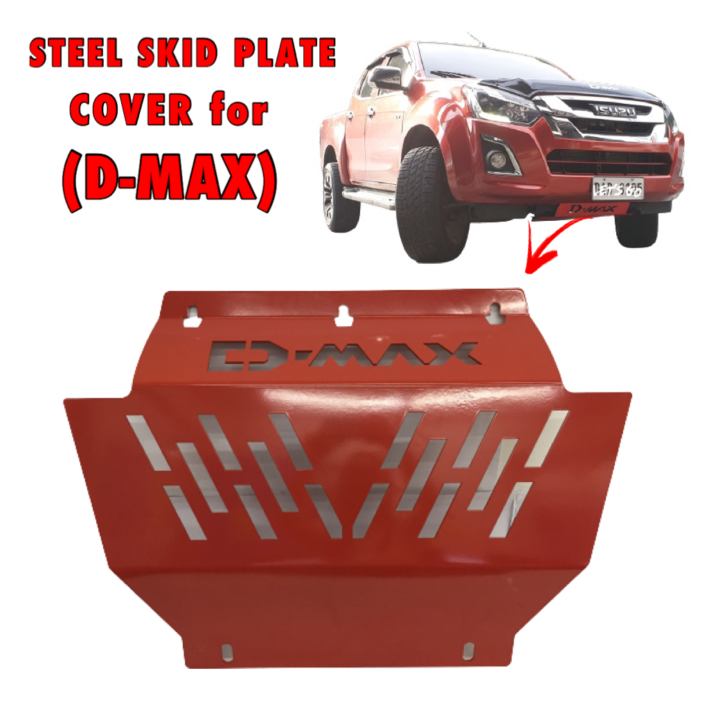 HEAVY DUTY Skid Plate for ISUZU D-MAX (2012-2020) 3MM Steel Red DMAX 4x4
