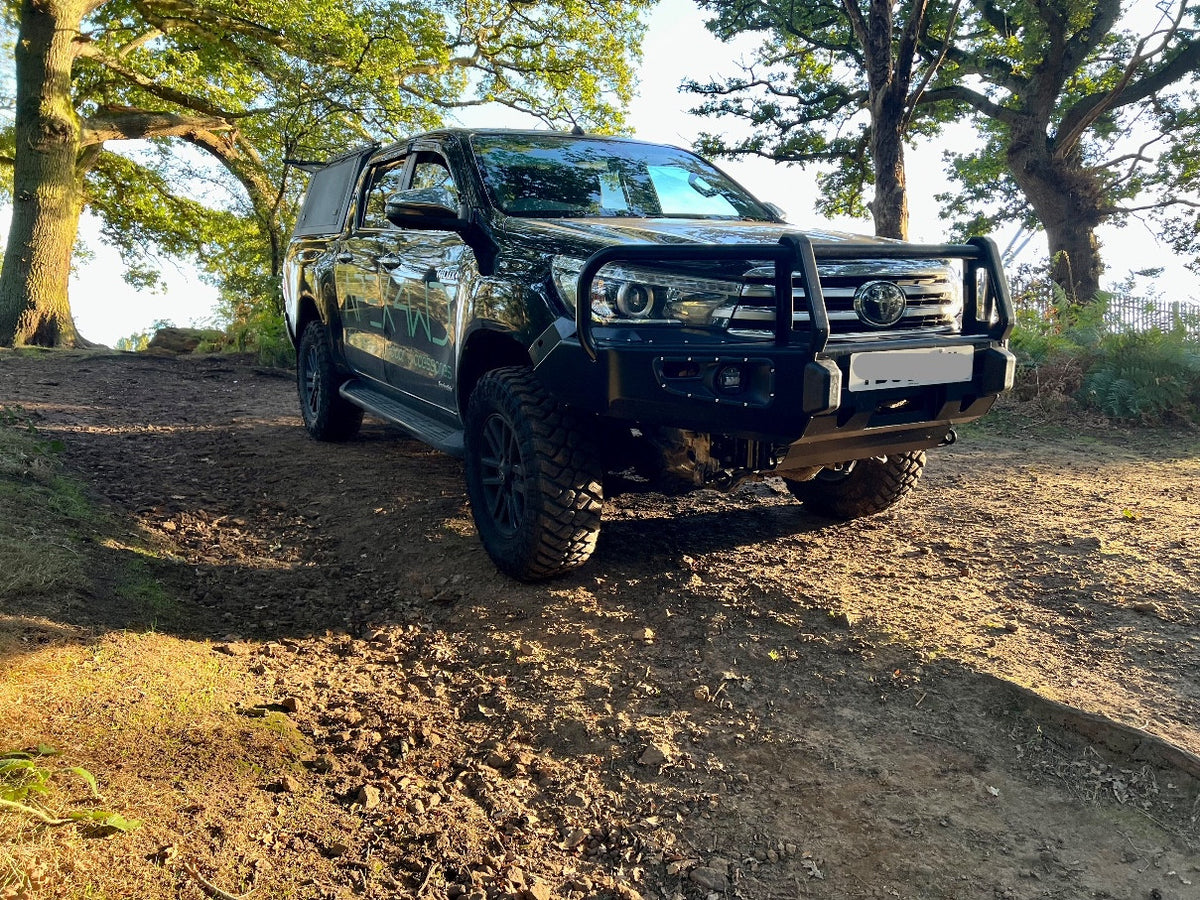 Steel Winch Bumper for Toyota Hilux Revo Mk8 2015+ Bull Bar Oz Style 4x4 Metal APEX