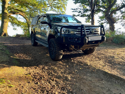 Steel Winch Bumper for Toyota Hilux Revo Mk8 2015+ Bull Bar Oz Style 4x4 Metal APEX