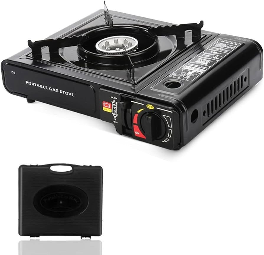 Portable Camping Gas Cooker Single Burner Stove Butane BBQ Outdoor 4x4 Camp NEW