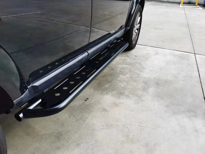 Black Steel Side Steps for Land Rover Discovery 3 4 2012-2017 4x4 Rock Sliders Bars