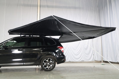 Apex4WD LED BLACK 270-Degree Awning - RIGHT Side Expedition Fold-out Vehicle Camping Tent
