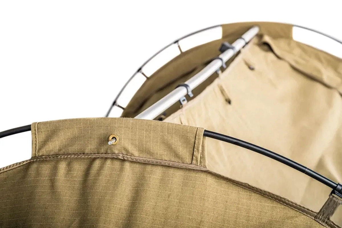 Deluxe Single Swag Tent by APEX4WD - 1 Man Khaki Dome Double Outdoor Camping 4x4