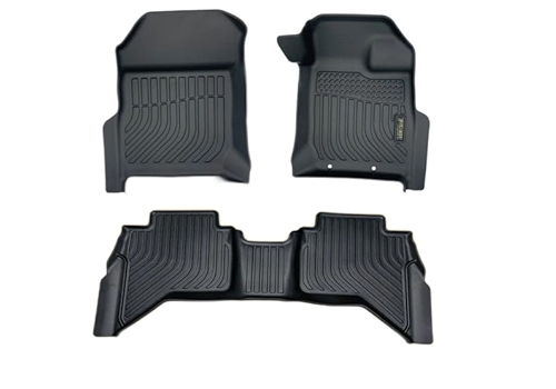 3D Rubber Floor Mats TOYOTA HILUX 2016+ Revo Mk8 AUTO Double Cab Weather Liner