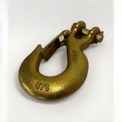 WINCH HOOK 3/8 INCH CLEVIS FORGED G70 FOR WINCHES TO 14,000LB SLIP HOOK SPRING