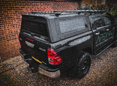 NEW! Aluminium “RAID” Canopy for Toyota Hilux 2016+ Double Cab Metal Black Apex4WD Cover