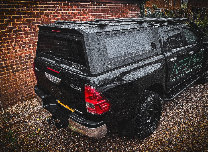 NEW! Aluminium “RAID” Canopy for Toyota Hilux 2016+ Double Cab Metal Black Apex4WD Cover