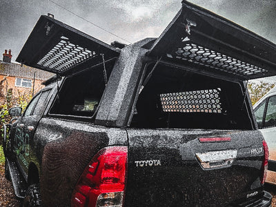 NEW! Aluminium “RAID” Canopy for Toyota Hilux 2016+ Double Cab Metal Black Apex4WD Cover