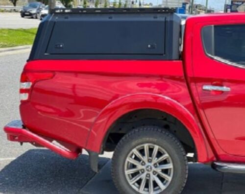 Canopy for Mitsubishi L200 2015-2024 Rear Hardtop Double Cab Metal Black 4x4
