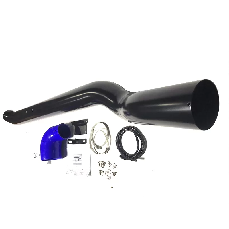 Black Stainless Steel Snorkel For TOYOTA HILUX MK8 2015+ Raised Air Intake Revo