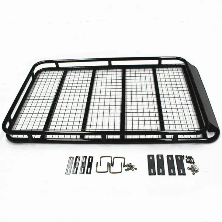 Metal Roof Rack Cargo Cage with sides 160x98cm and mounting brackets 4x4