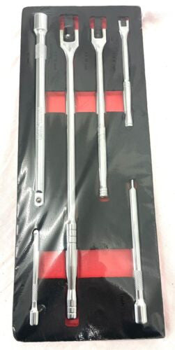 NEW Breaker Bar & Extension Set 1/4", 3/8", 1/2” Drive CR-V Auto Tool EVA Foam