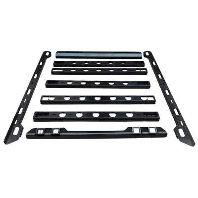 Steel Roof Cage 220 x 125cm Storage Utility Overland Roof Basket Rack with LED LIGHTS