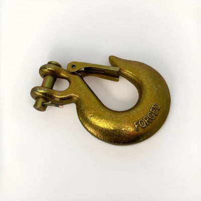WINCH HOOK 3/8 INCH CLEVIS FORGED G70 FOR WINCHES TO 14,000LB SLIP HOOK SPRING