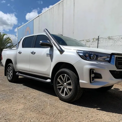 Black Stainless Steel Snorkel For TOYOTA HILUX MK8 2015+ Raised Air Intake Revo