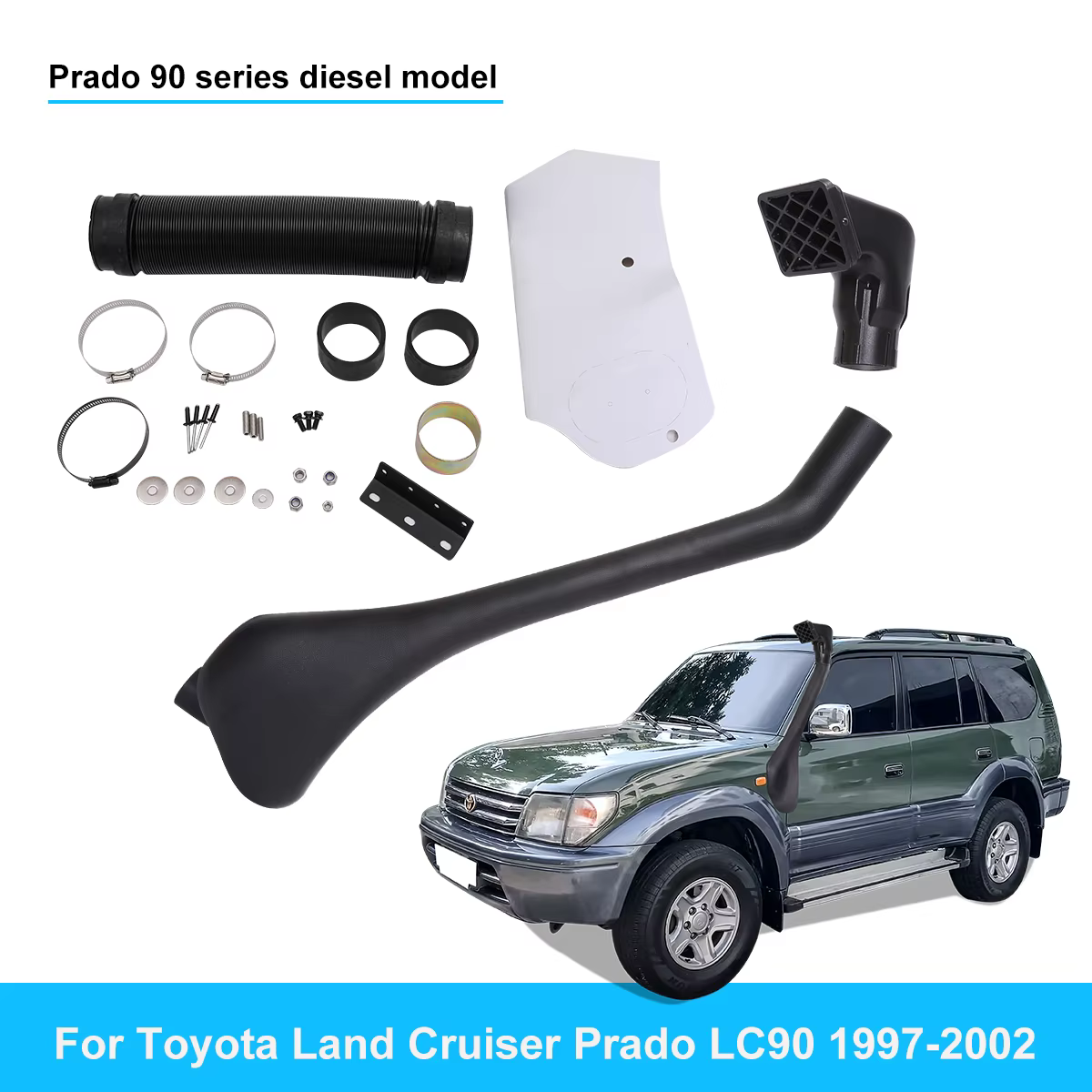SNORKEL For Toyota Land Cruiser PRADO 1997-2002 Raised Air Intake LC90 Colorado