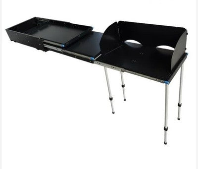 Modular Camping Slide Out Cooking Drawer System 4x4 Kitchen Setup Overland Black