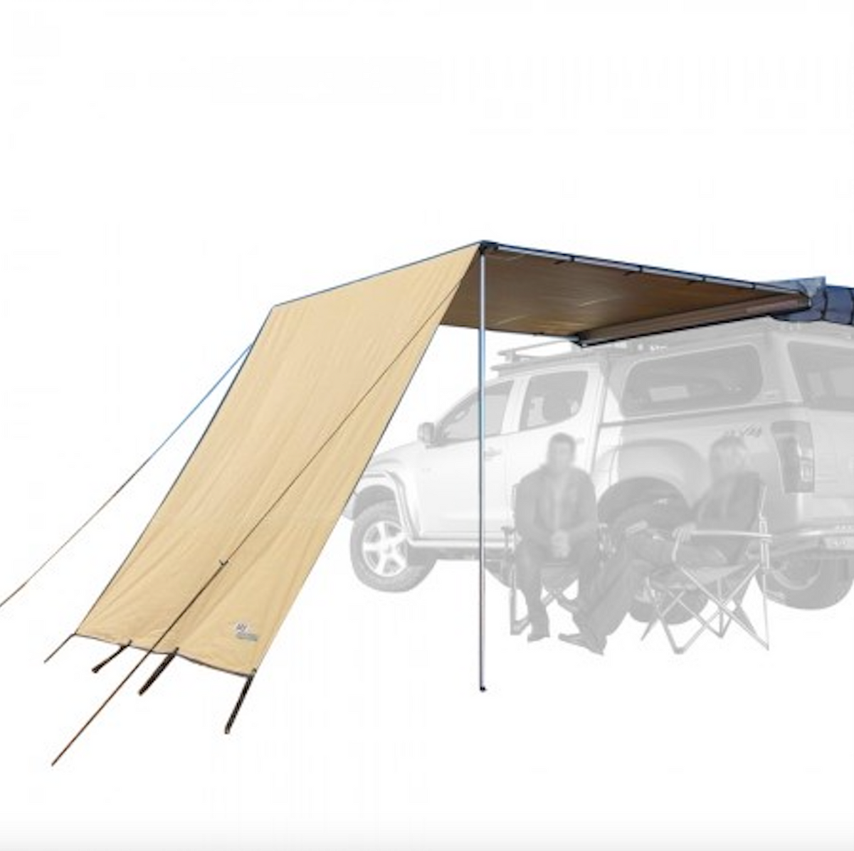 2.5m Awning FRONT Side Wall Addons for APEX4WD Expedition Pull-Out Vehicle Extension