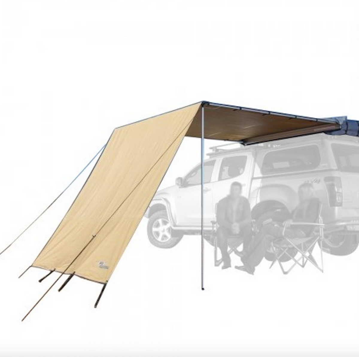 2m Awning FRONT Side Wall Addons for APEX4WD Expedition Pull-Out Vehicle Extension