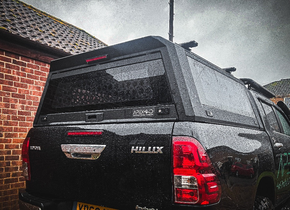 NEW! Aluminium “RAID” Canopy for Toyota Hilux 2016+ Double Cab Metal Black Apex4WD Cover