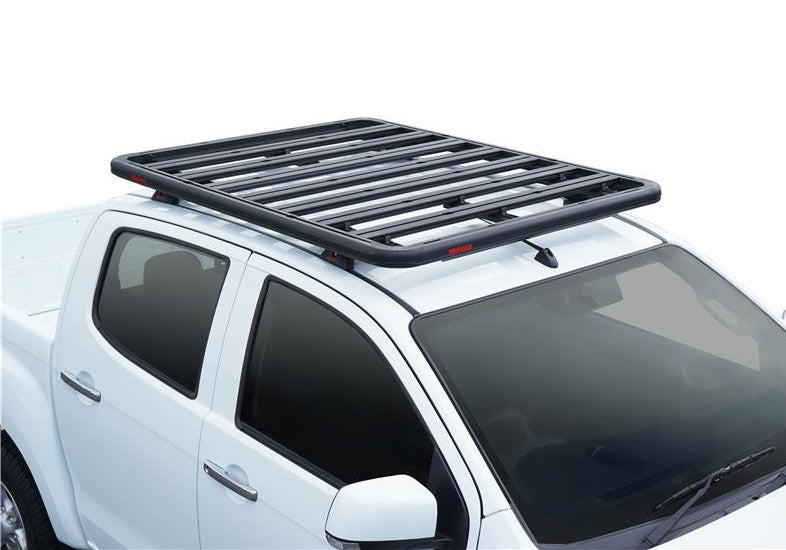 Aluminium Roof Rack for ISUZU D-MAX (2012-2020) Double Cab - Black Slim Factory Fitment 135x125cm DMAX