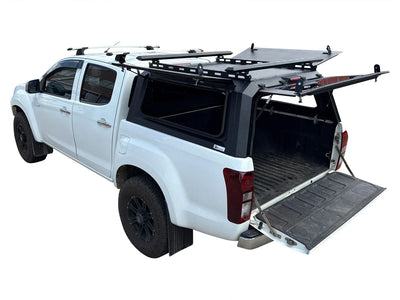Isuzu D-Max Mk2 2012+ Rear Canopy Hardtop Double Cab Metal Black 4x4 Heavy Duty