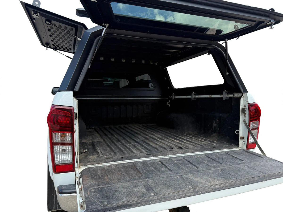 Isuzu D-Max Mk2 2012+ Rear Canopy Hardtop Double Cab Metal Black 4x4 Heavy Duty