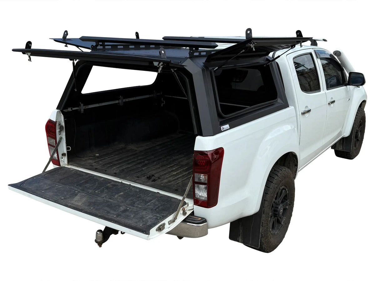 Isuzu D-Max Mk2 2012+ Rear Canopy Hardtop Double Cab Metal Black 4x4 Heavy Duty