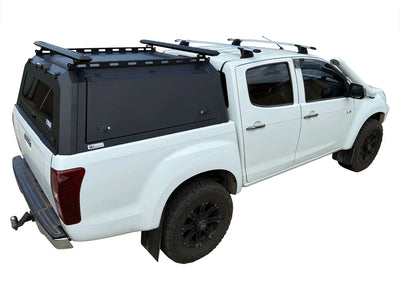 Isuzu D-Max Mk2 2012+ Rear Canopy Hardtop Double Cab Metal Black 4x4 Heavy Duty