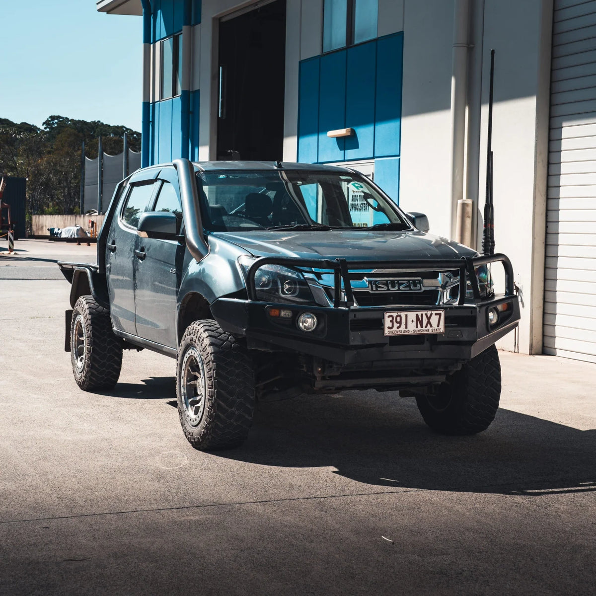 Silver Stainless Steel Snorkel For ISUZU D-MAX 2012+ Raised Air Intake DMAX 4x4 Bare Metal Finish