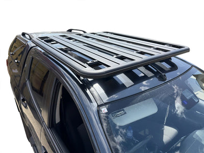 Aluminium Roof Rack for Mitsubishi L200 (2015-2021) Series 5 & 6 (MQ & MR) Black - Slim Factory Fitment