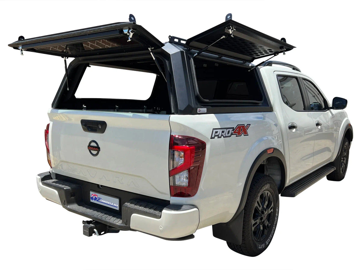 Rear Canopy Nissan Navara NP300 (2016+) Hardtop Double Cab Metal Black 4x4 Steel