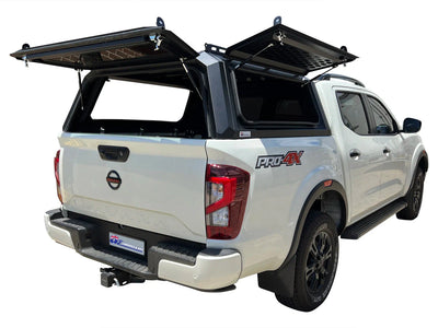 Rear Canopy Nissan Navara NP300 (2016+) Hardtop Double Cab Metal Black 4x4 Steel