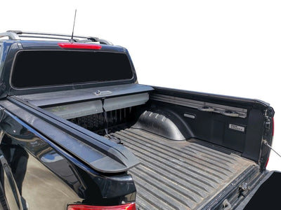 Tonneau Cover Roller Shutter for Nissan Navara NP300 2016+ Double Cab Bed Black